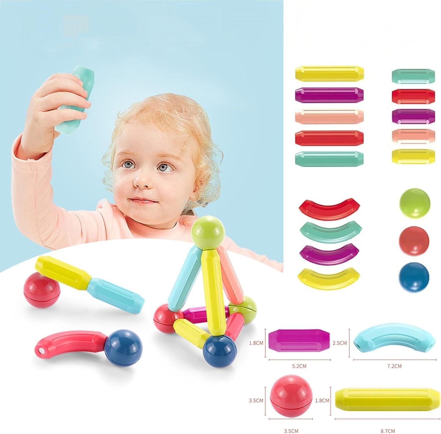 Magnetic Sticks Construction Set